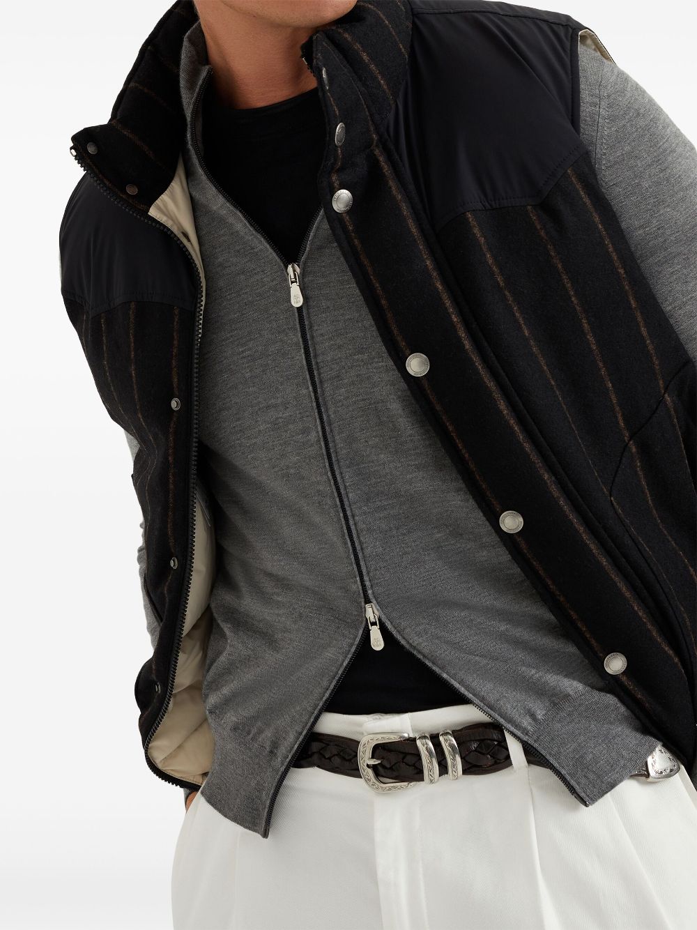 Brunello Cucinelli zip-up knit cardigan Men