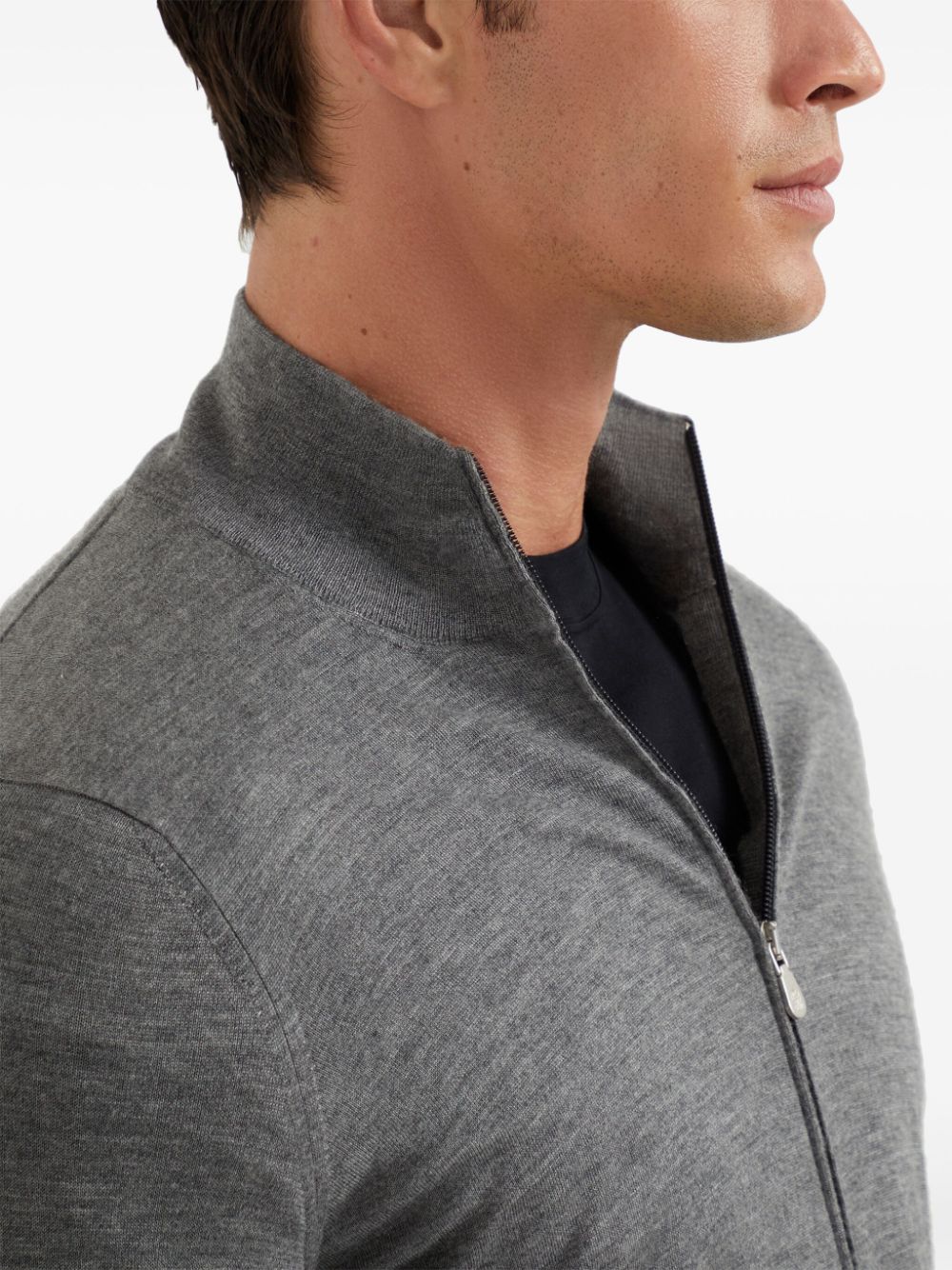 Brunello Cucinelli zip-up knit cardigan Men