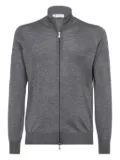 Brunello Cucinelli zip-up knit cardigan - Grey