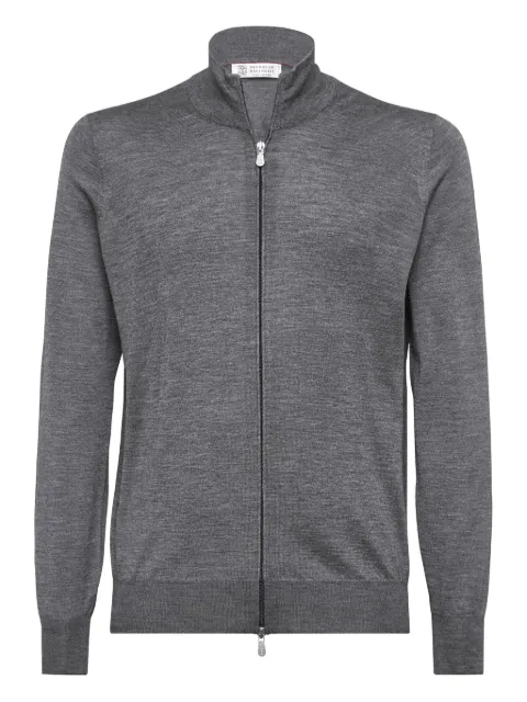 Brunello Cucinelli zip-up knit cardigan