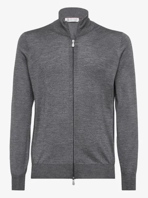 Brunello Cucinelli zip-up knit cardigan