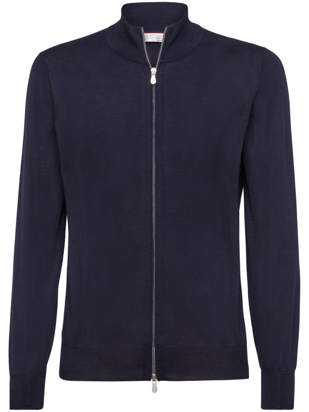 Brunello Cucinelli zip-up knit cardigan - Blue