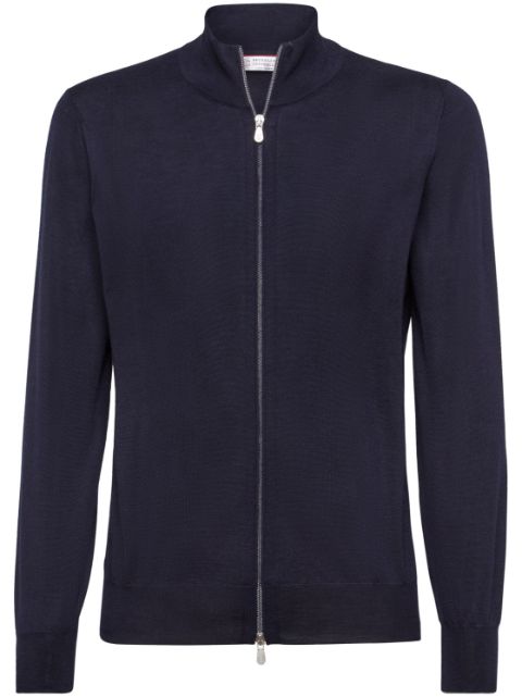 Brunello Cucinelli zip-up knit cardigan Men