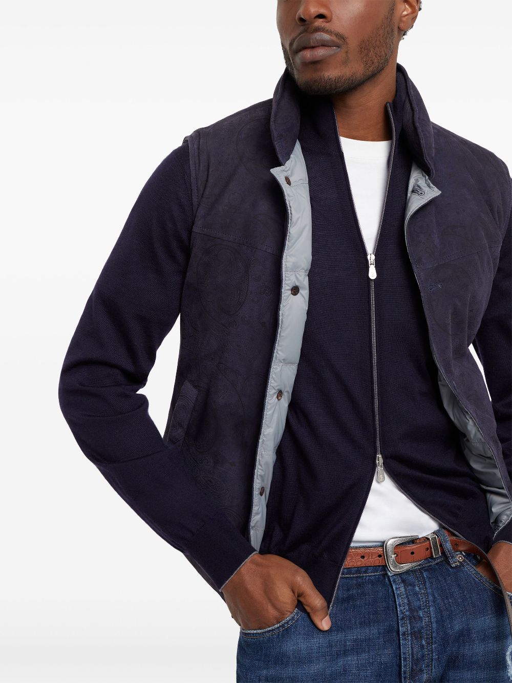 Brunello Cucinelli zip-up knit cardigan Men