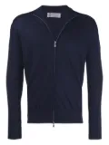 Brunello Cucinelli zip-up knit cardigan - Blue