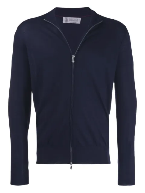 Brunello Cucinelli zip-up knit cardigan