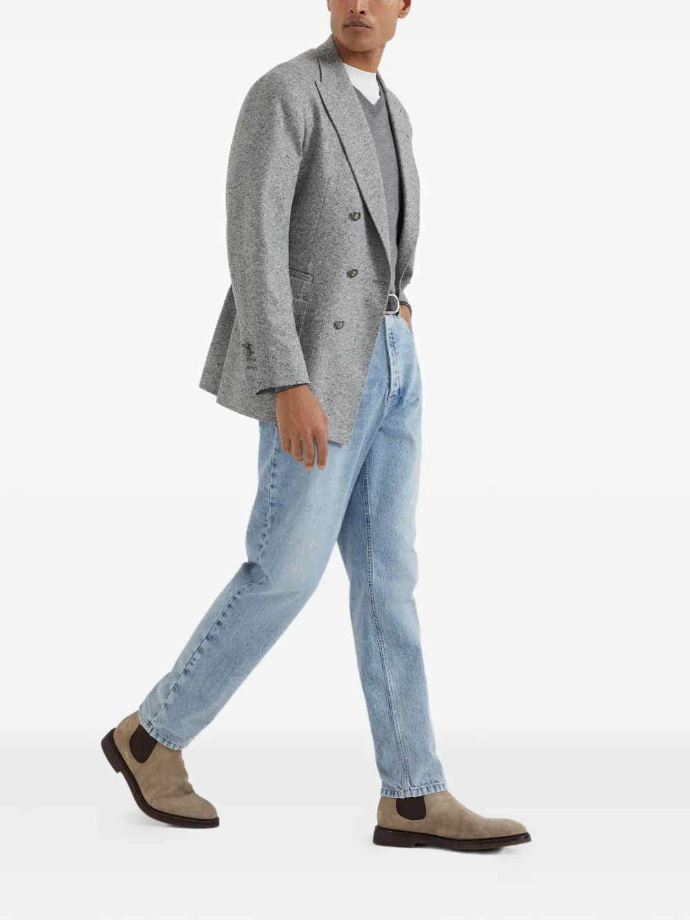 Brunello Cucinelli V-neck wool jumper | Knitted Sweaters | Image 2