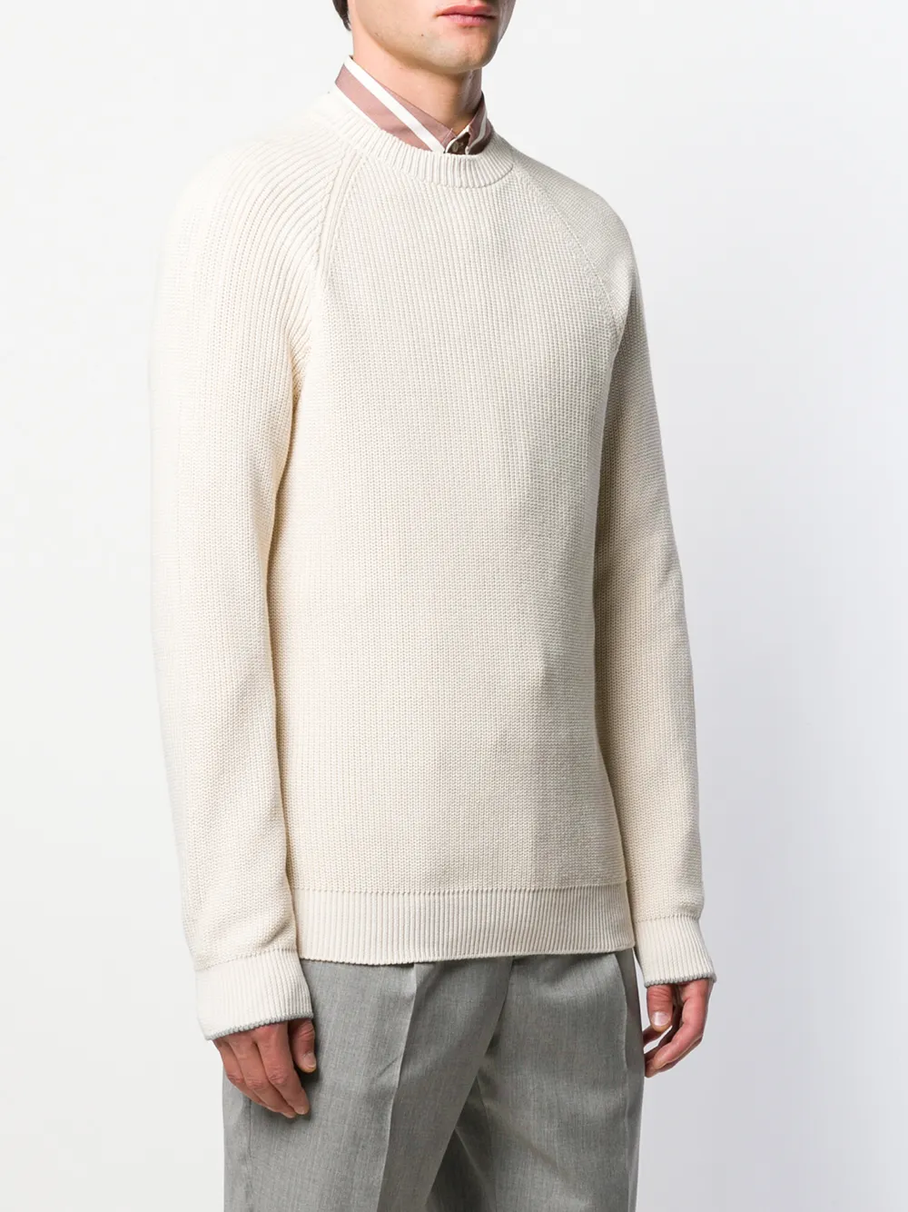 Brunello Cucinelli Geribbelde trui Beige