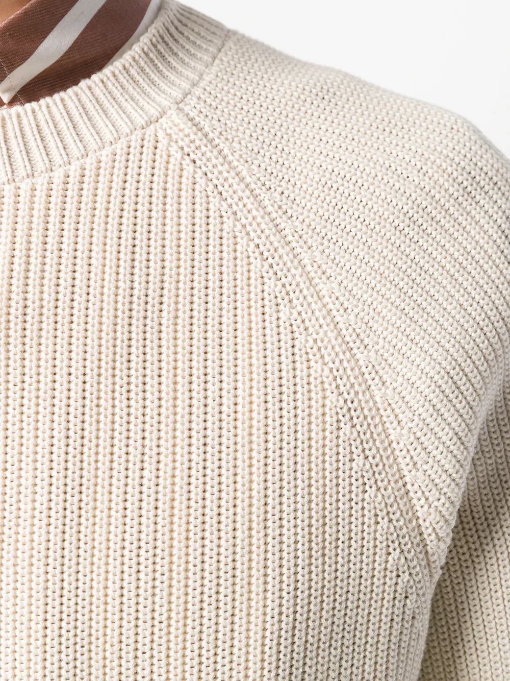 Brunello Cucinelli Geribbelde trui Beige