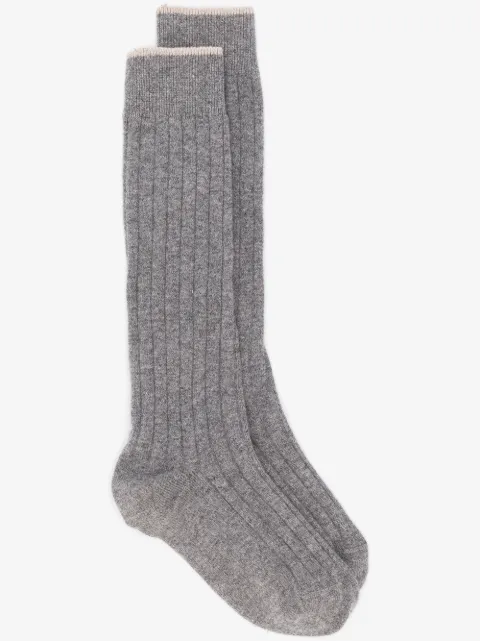 Brunello Cucinelli calcetines de canalé