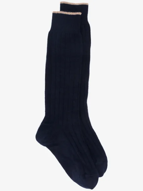 Brunello Cucinelli calcetines de canalé