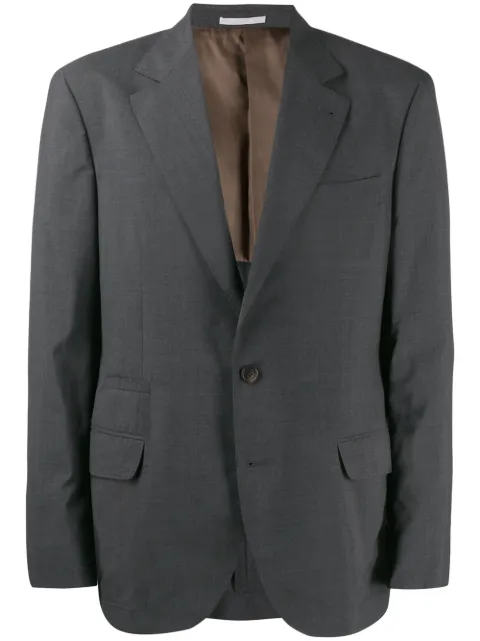Brunello Cucinelli micro-check suit jacket