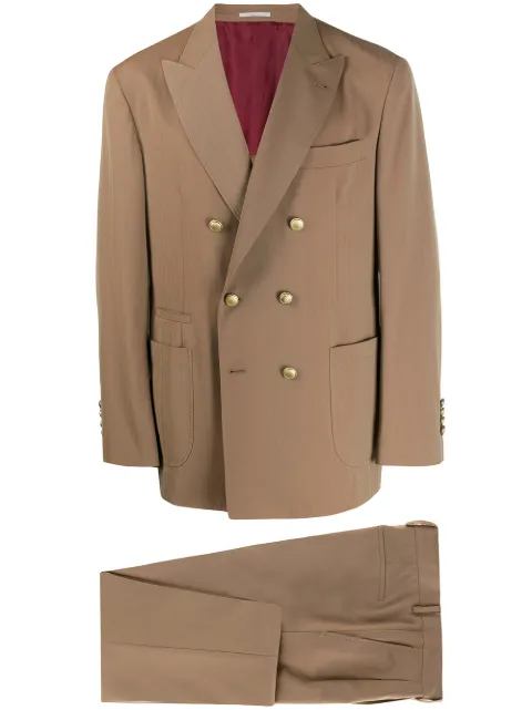 Brunello Cucinelli  بدلة مخططة بقطعتين