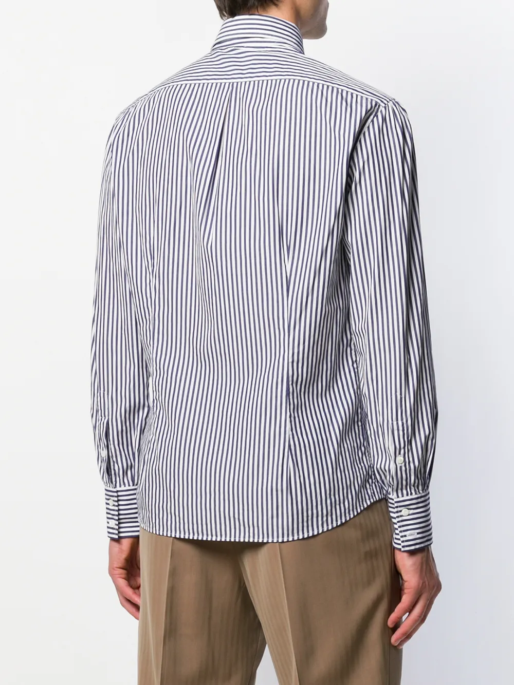 Brunello Cucinelli Gestreept shirt Blauw