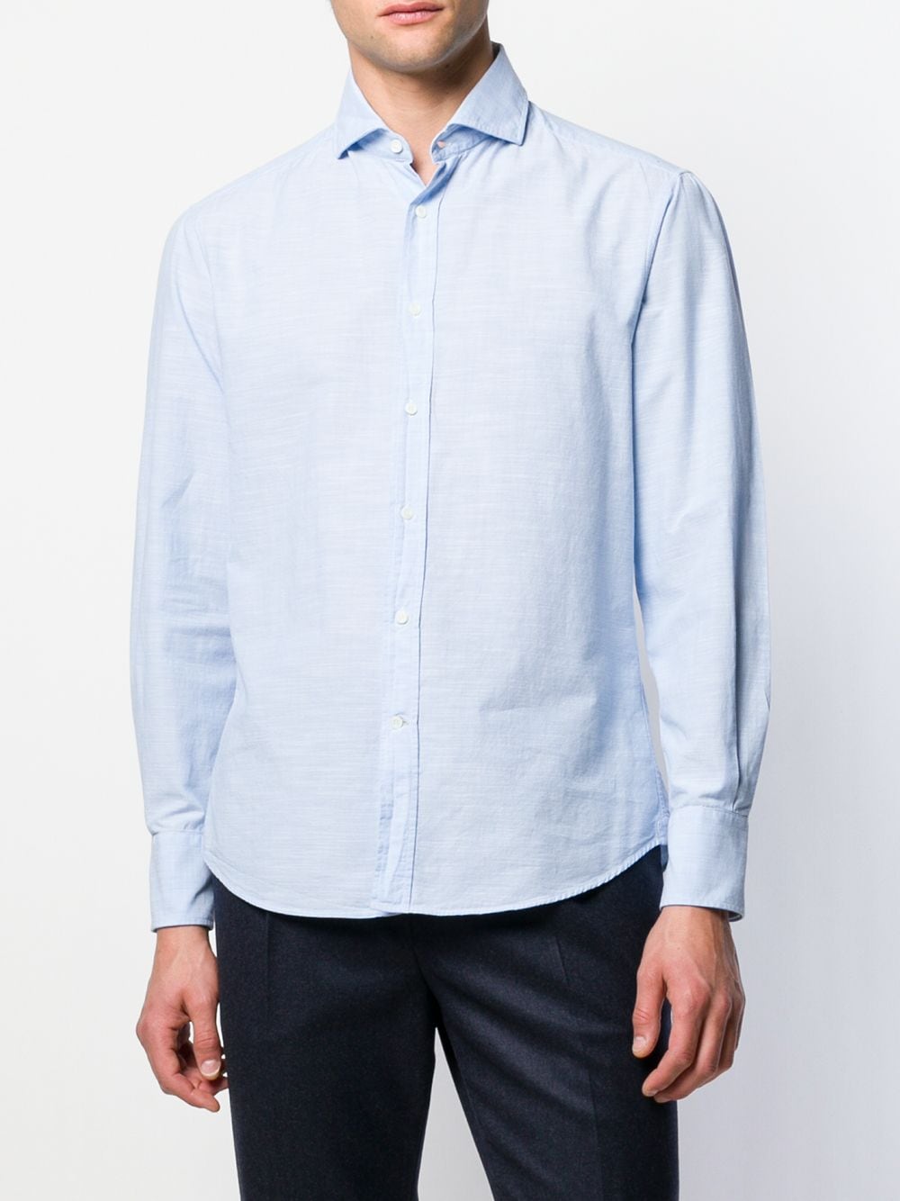 Shop Brunello Cucinelli chambray shirt with Express Delivery - FARFETCH