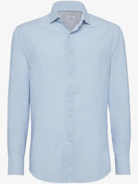 Brunello Cucinelli long-sleeve cotton shirt