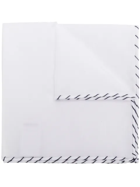Brunello Cucinelli stitched pocket square