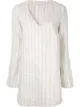 Image 1 of Venroy striped V-neck mini dress