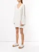 Venroy striped V-neck mini dress