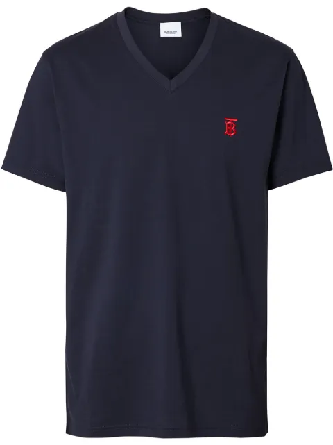 Burberry monogram motif V-neck T-shirt