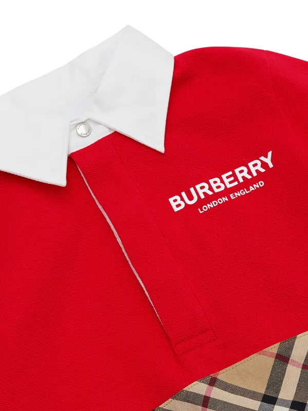 burberry polo kids red