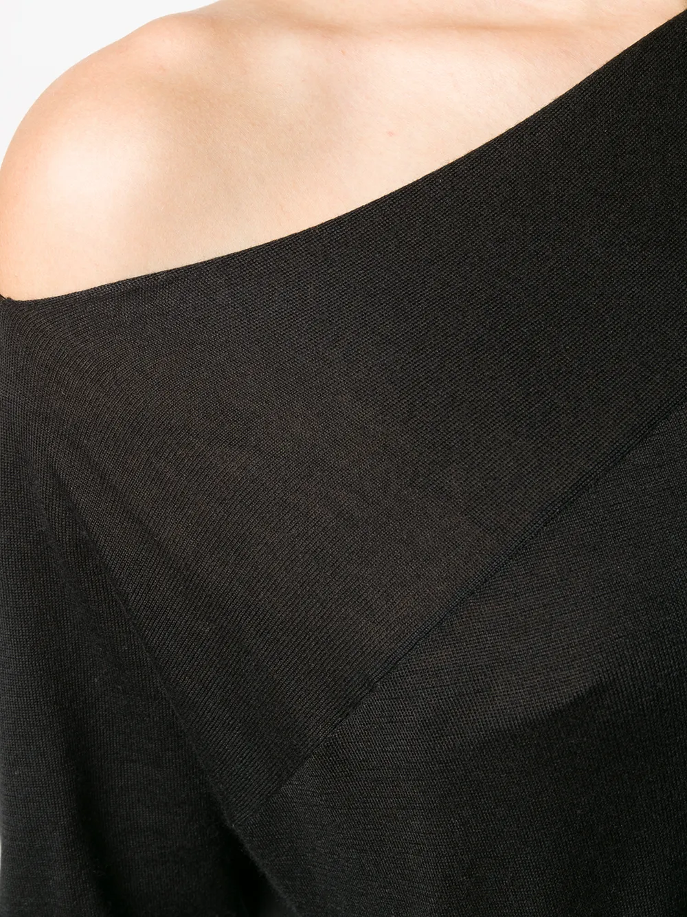 Brunello Cucinelli Off-shoulder trui Zwart