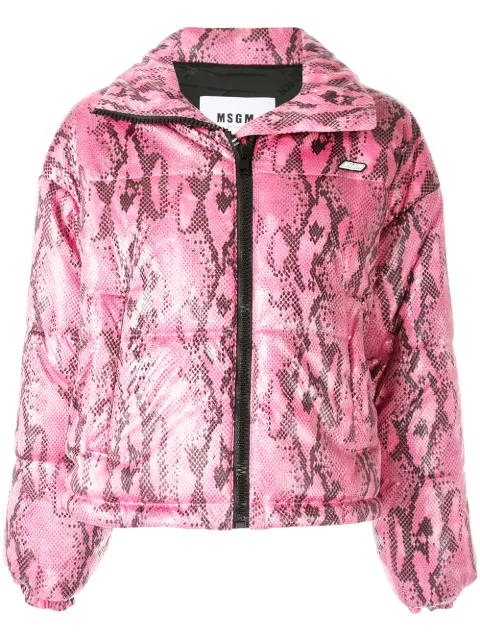 pink snakeskin jacket