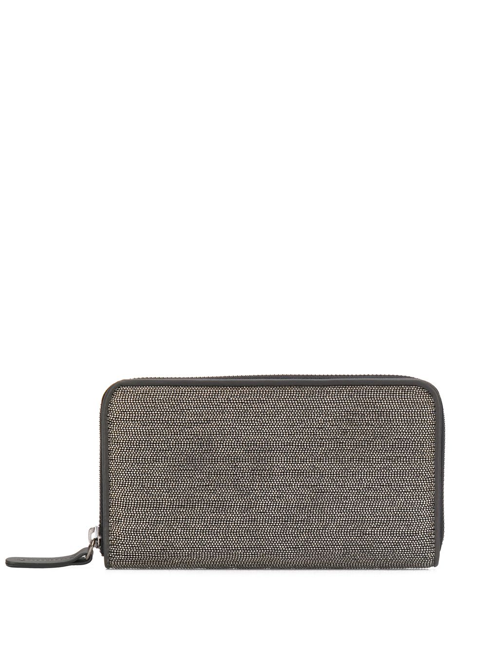 

Brunello Cucinelli cartera con bordado con mostacillas - Gris