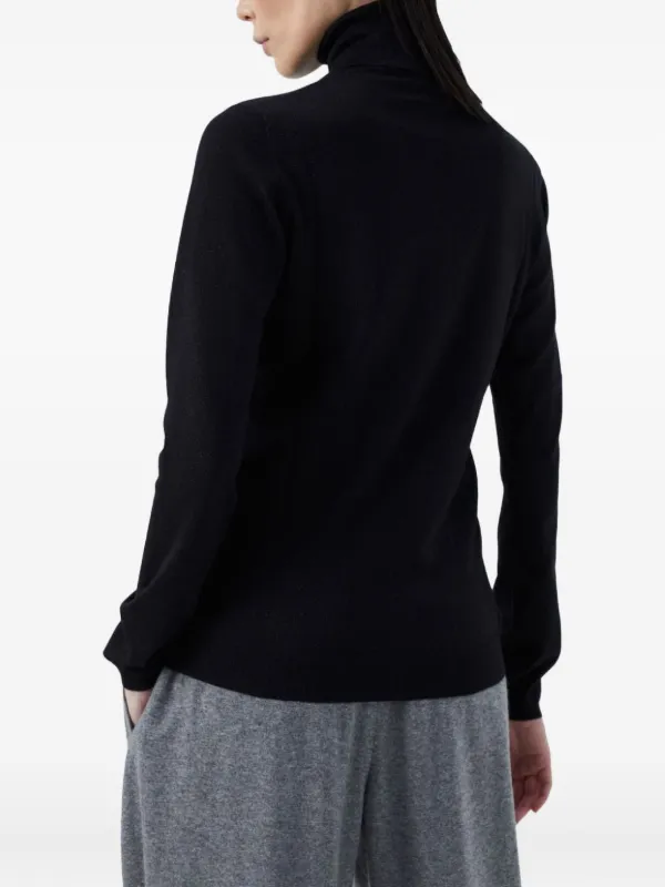 BRUNELLO CUCINELLI ◆タートルネックニット/ハイゲージ/襟モニーレ装飾/ウール/ブラック/M 【レディース/ガールズ/LADY/女性/婦人】 レディースファッション【中古】 [0220545495] Brunello Cucinelli タートルネックセーター 通販 - FARFETCH