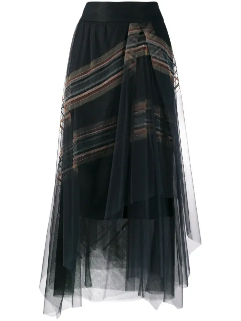 Brunello Cucinelli layered skirt