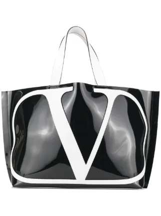 valentino v logo bucket bolsa