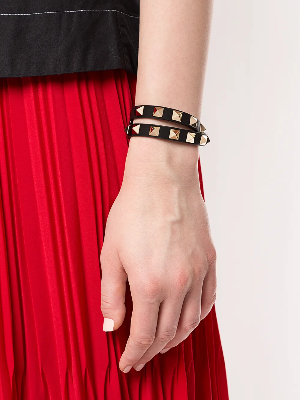 Valentino shop leather bracelet