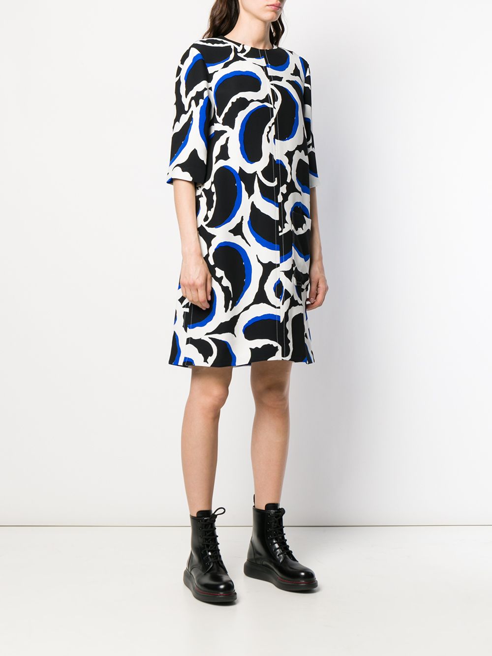 patterned shift dress