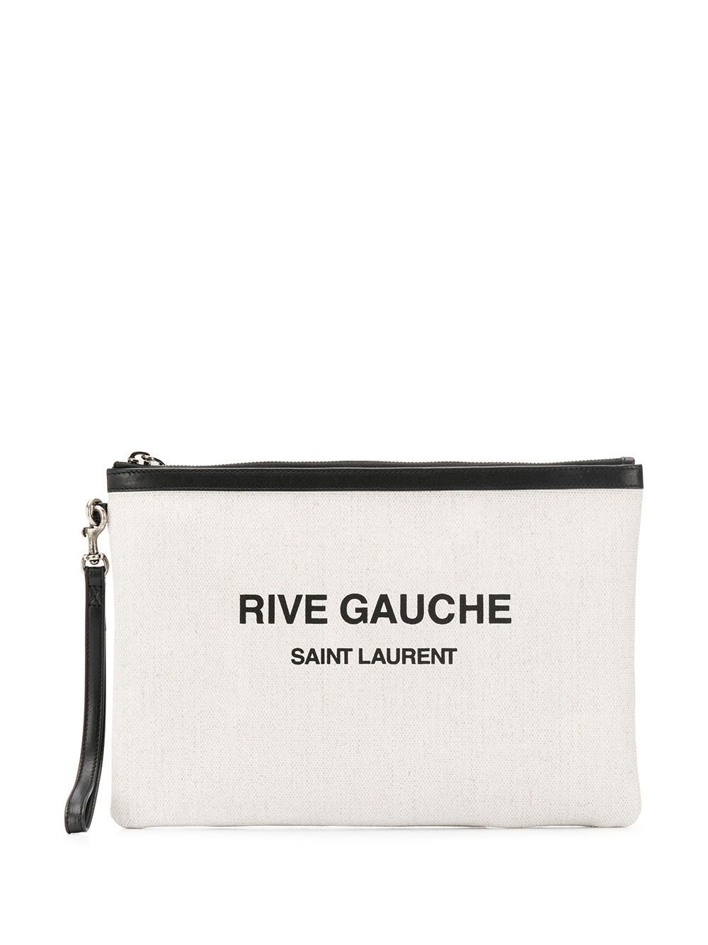 фото Saint Laurent клатч с принтом Rive Gauche