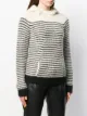 Saint Laurent hooded stripe jumper