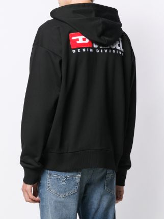 zip-up logo hoodie展示图