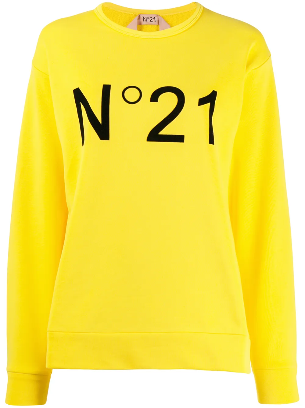 N°21 T-shirts Nº21 LOGO PRINTED SWEATSHIRT - YELLOW