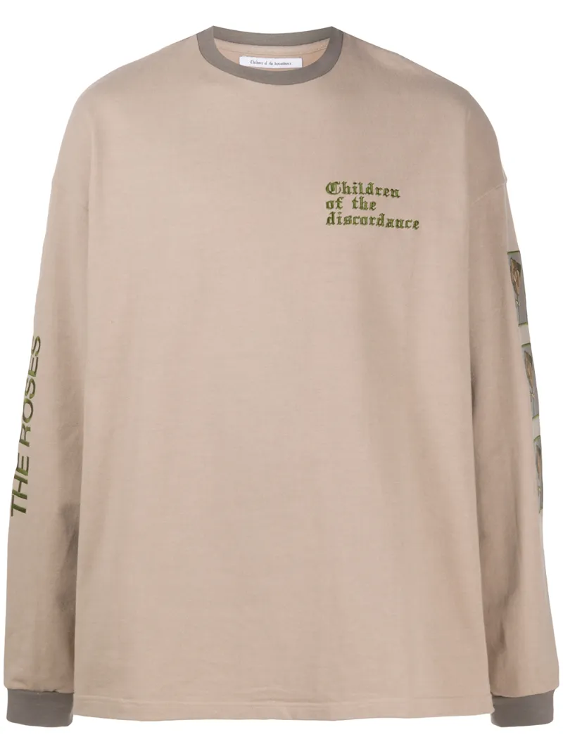 Click to view more detailed imagery on our partner's website Children Of The Discordance Embroidered Logo Sweater In Brown