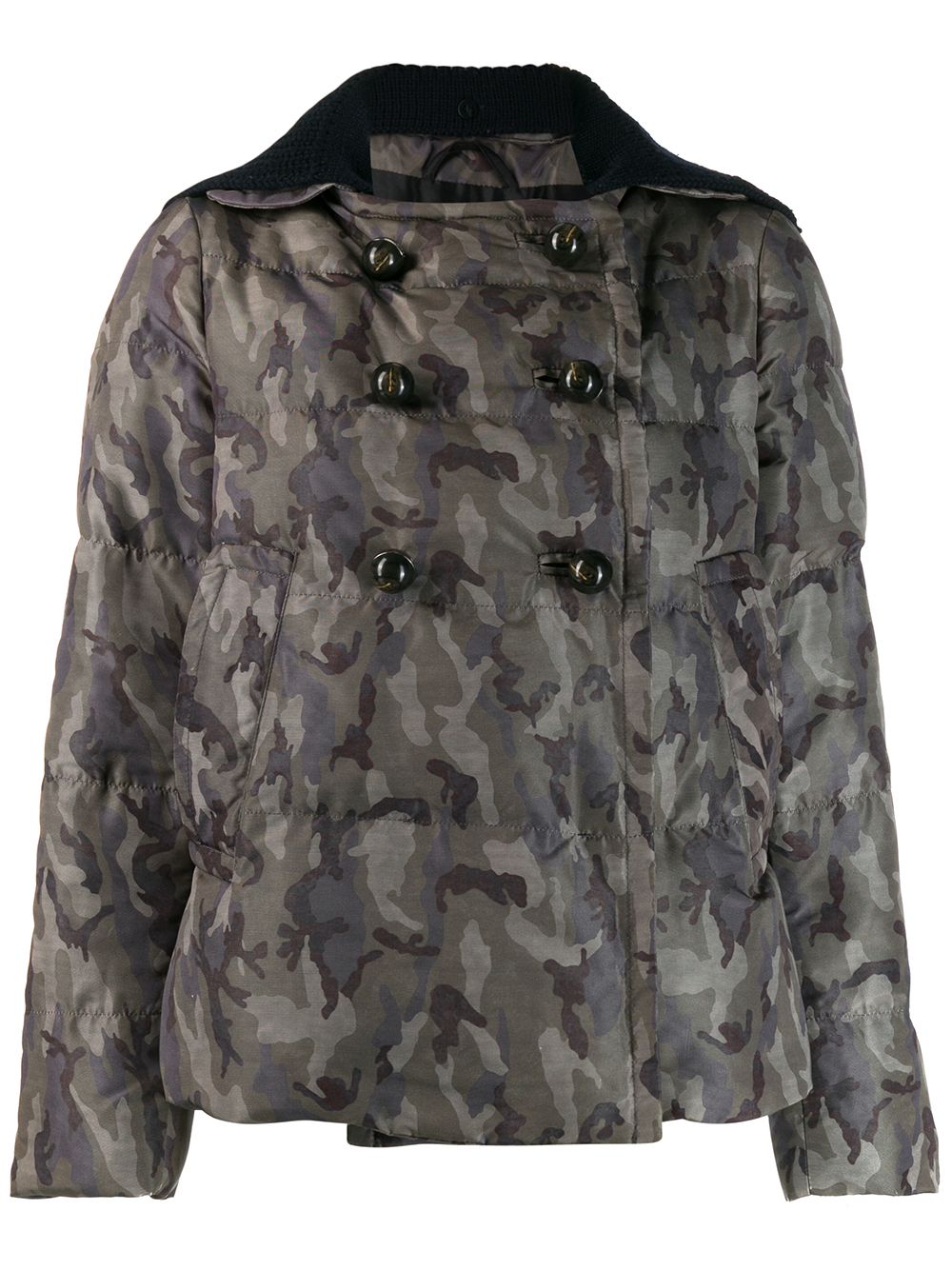 фото Prada pre-owned куртка 2000-х годов с камуфляжным принтом