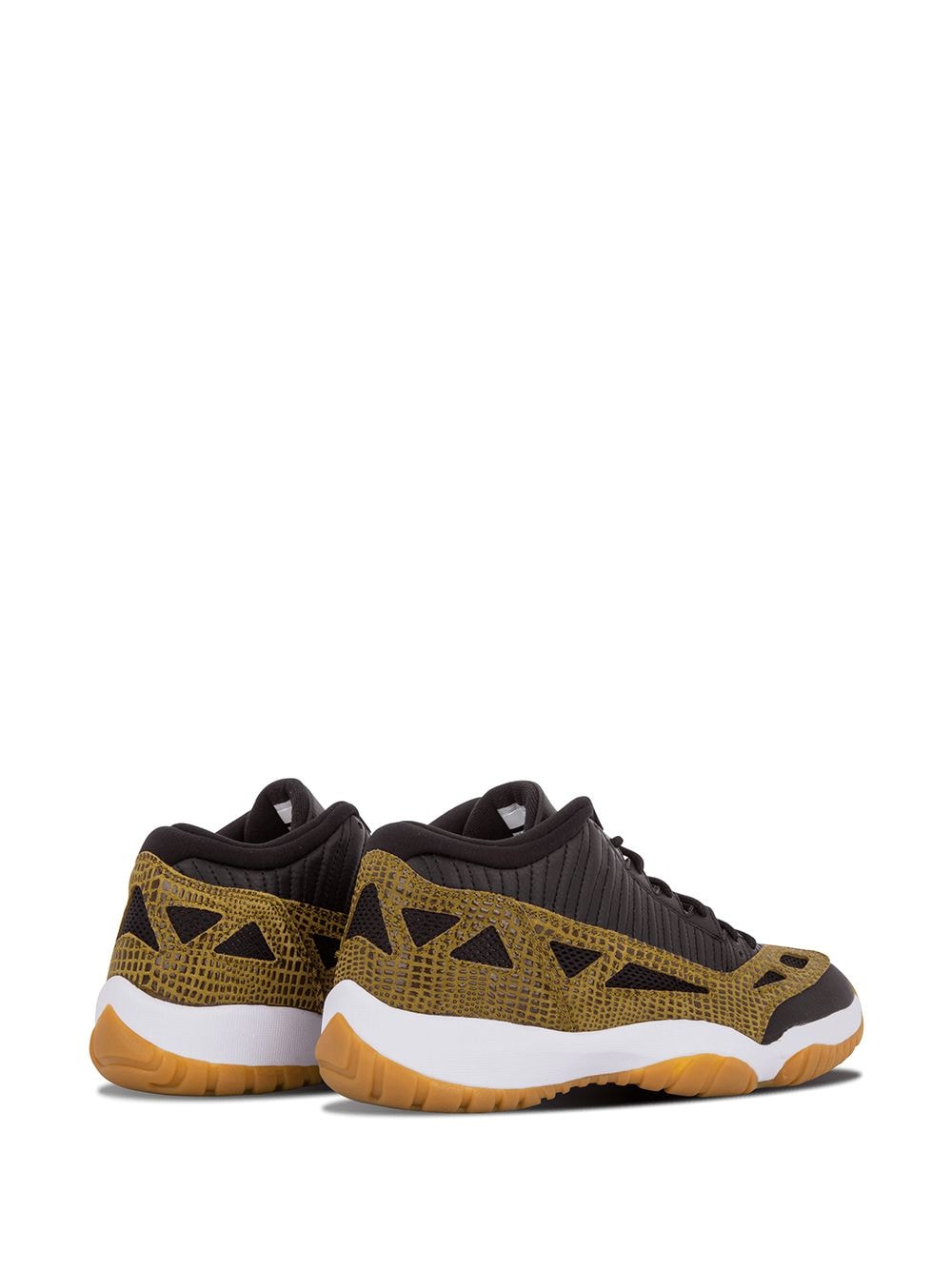 Shop Jordan Air  11 Retro Low "croc" Sneakers In Brown