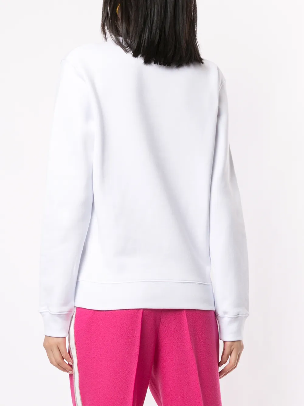 фото Msgm толстовка с нашивкой и круглым вырезом