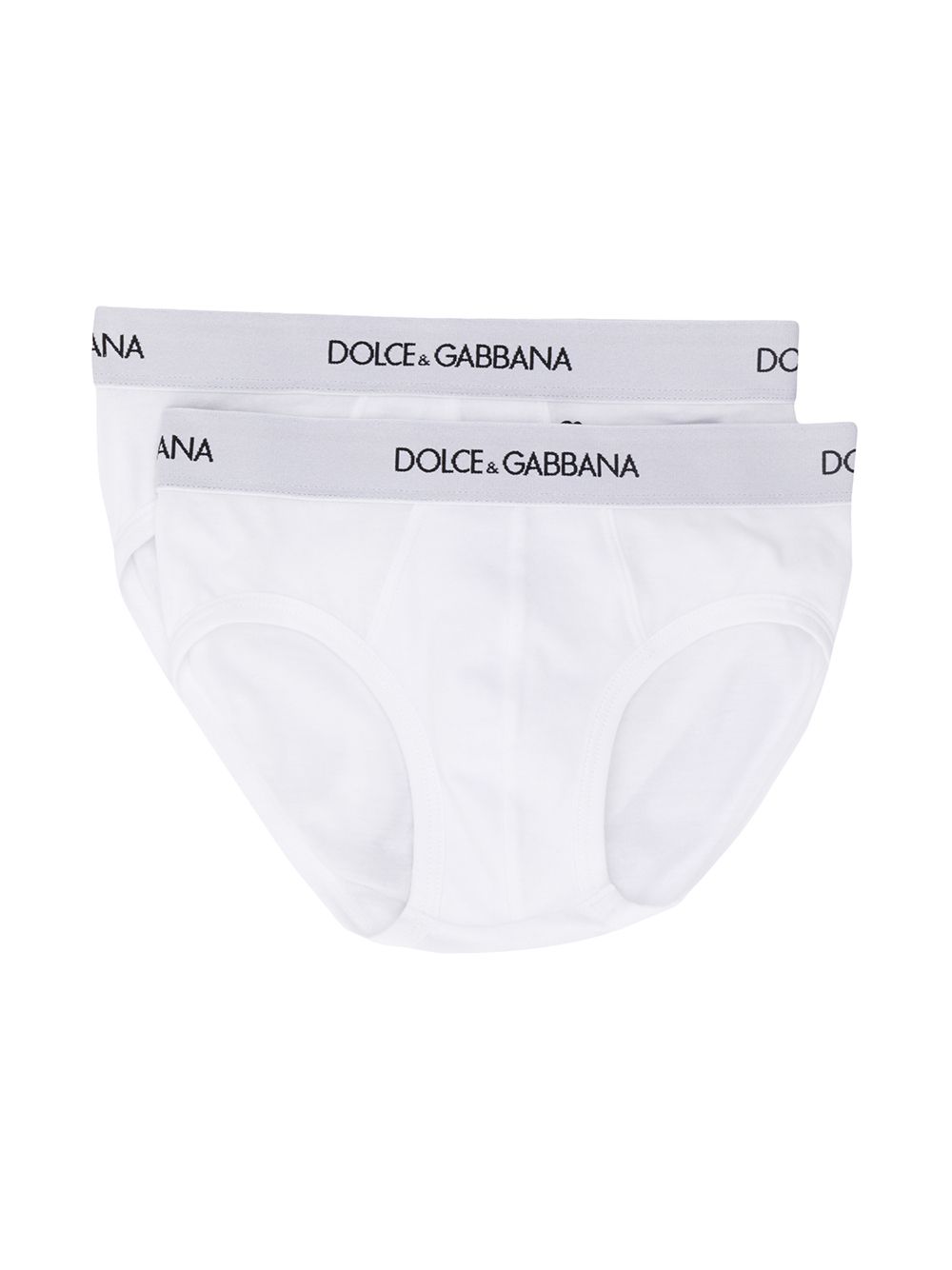 Image 1 of Dolce & Gabbana Kids logo-waistband boxer briefs (pack of two)