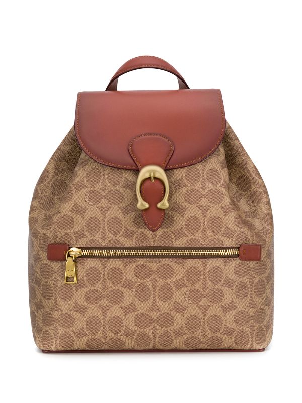 coach monogram backpack