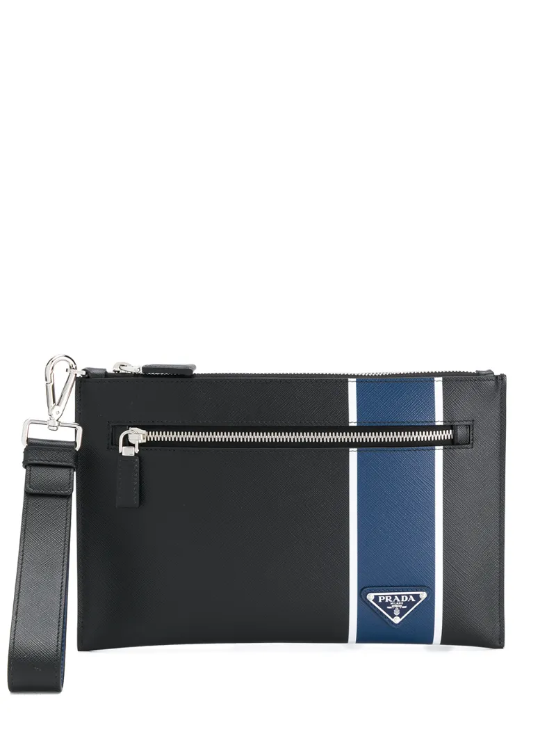 Prada клатч с логотипом