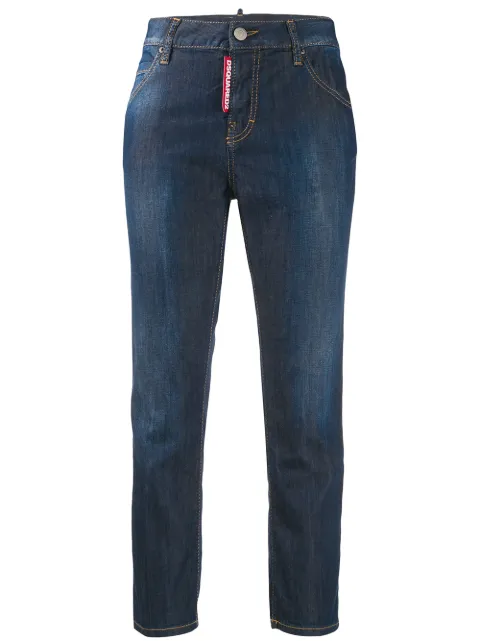 DSQUARED2 cropped girlfriend fit jeans