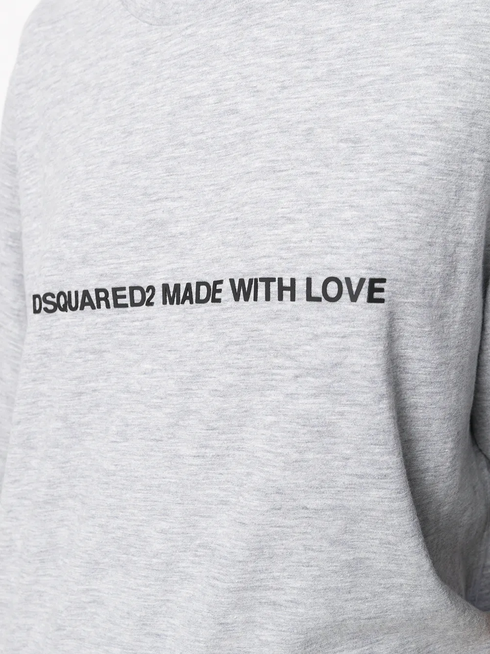 DSQUARED2 T-shirt met tekst Grijs