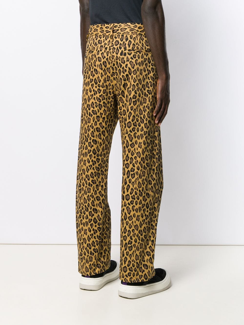 leopard print joggers mens