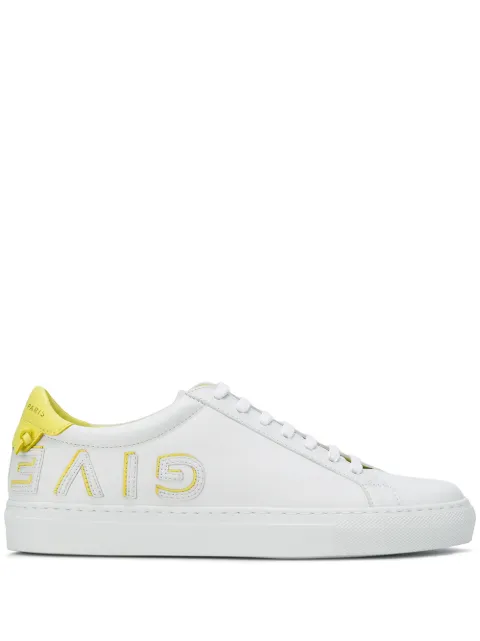 Click to view more detailed imagery on our partner's website Givenchy 20Mm Urban Street Logo Leather Sneakers In White