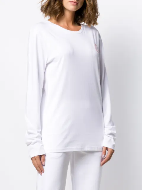A.F.VANDEVORST LOGO PATCH LONG SLEEVE TOP