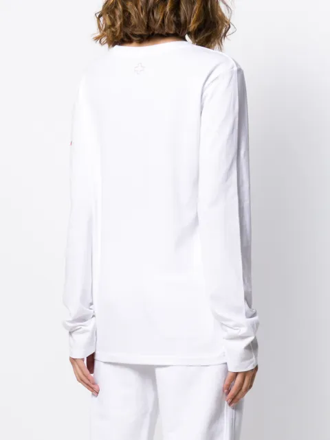 A.F.VANDEVORST LOGO PATCH LONG SLEEVE TOP